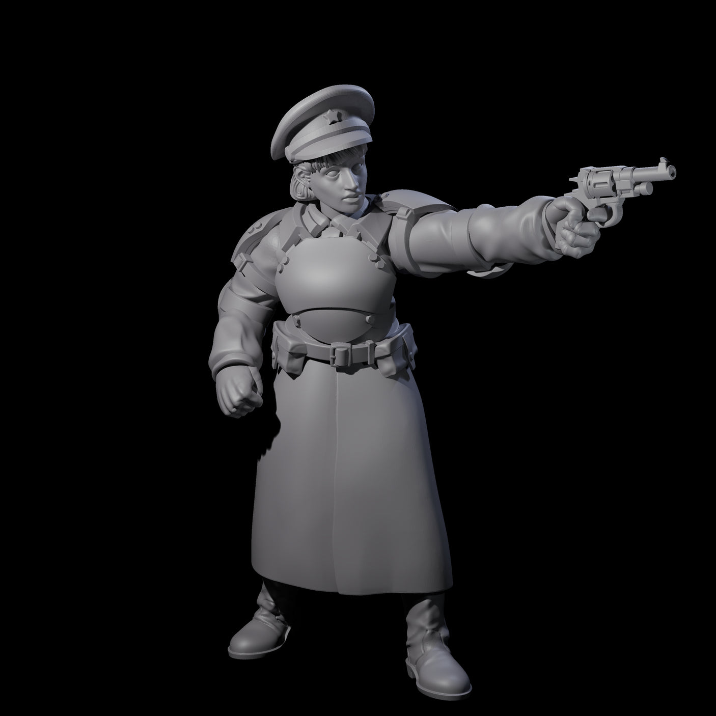 Weird War Soviet Stern NCOs Miniature for Dungeons and Dragons, Pathfinder or other TTRPGs