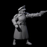 Weird War Soviet Stern NCOs Miniature for Dungeons and Dragons, Pathfinder or other TTRPGs