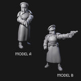 Weird War Soviet Stern NCOs Miniature for Dungeons and Dragons, Pathfinder or other TTRPGs