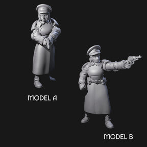Weird War Soviet Stern NCOs Miniature for Dungeons and Dragons, Pathfinder or other TTRPGs