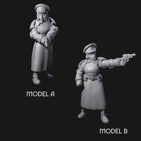 Weird War Soviet Stern NCOs Miniature for Dungeons and Dragons, Pathfinder or other TTRPGs