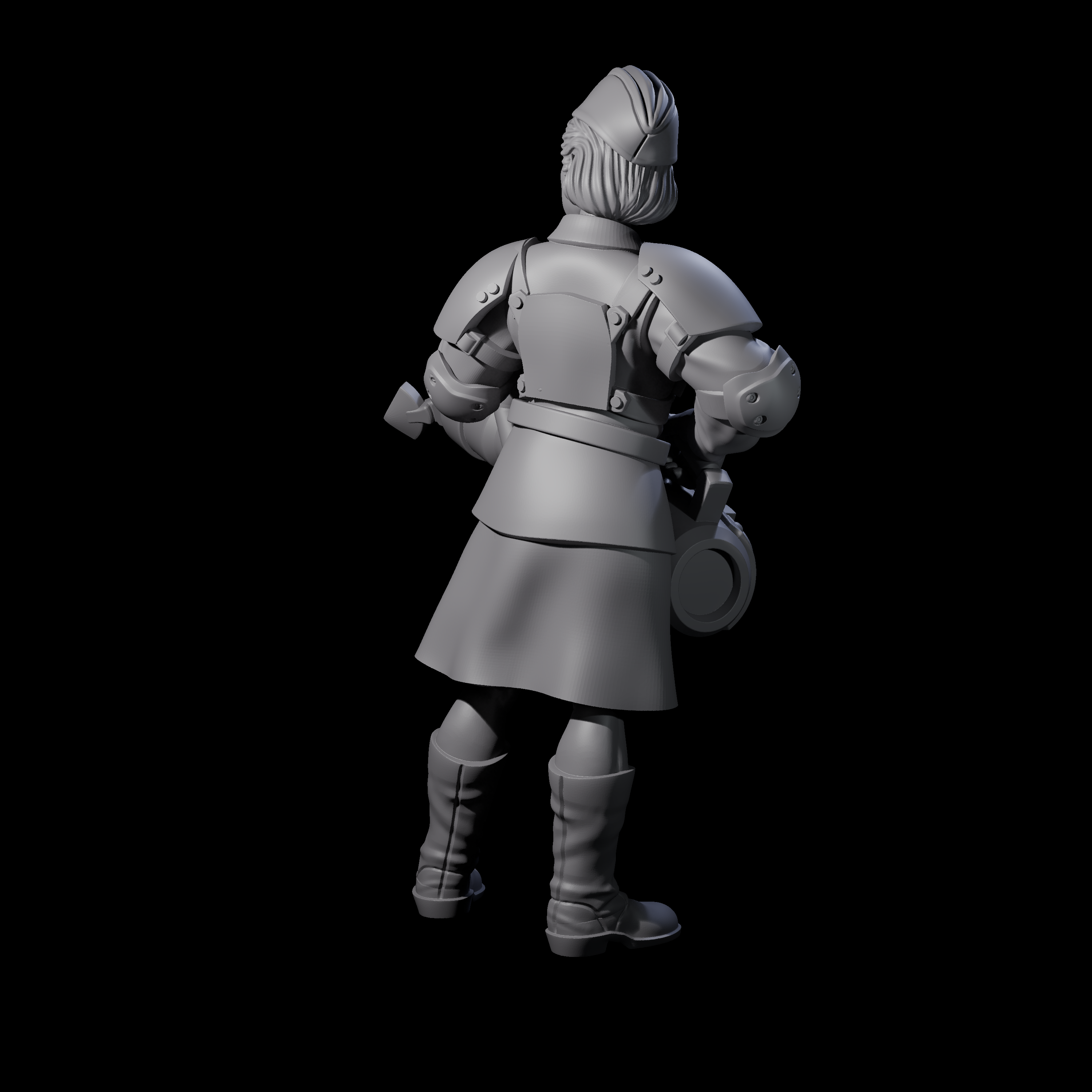 Weird War Soviet Vibrating Sound Cannoneer A Miniature for Dungeons and Dragons, Pathfinder or other TTRPGs