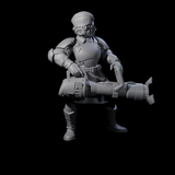 Weird War Soviet Vibrating Sound Cannoneer B Miniature for Dungeons and Dragons, Pathfinder or other TTRPGs