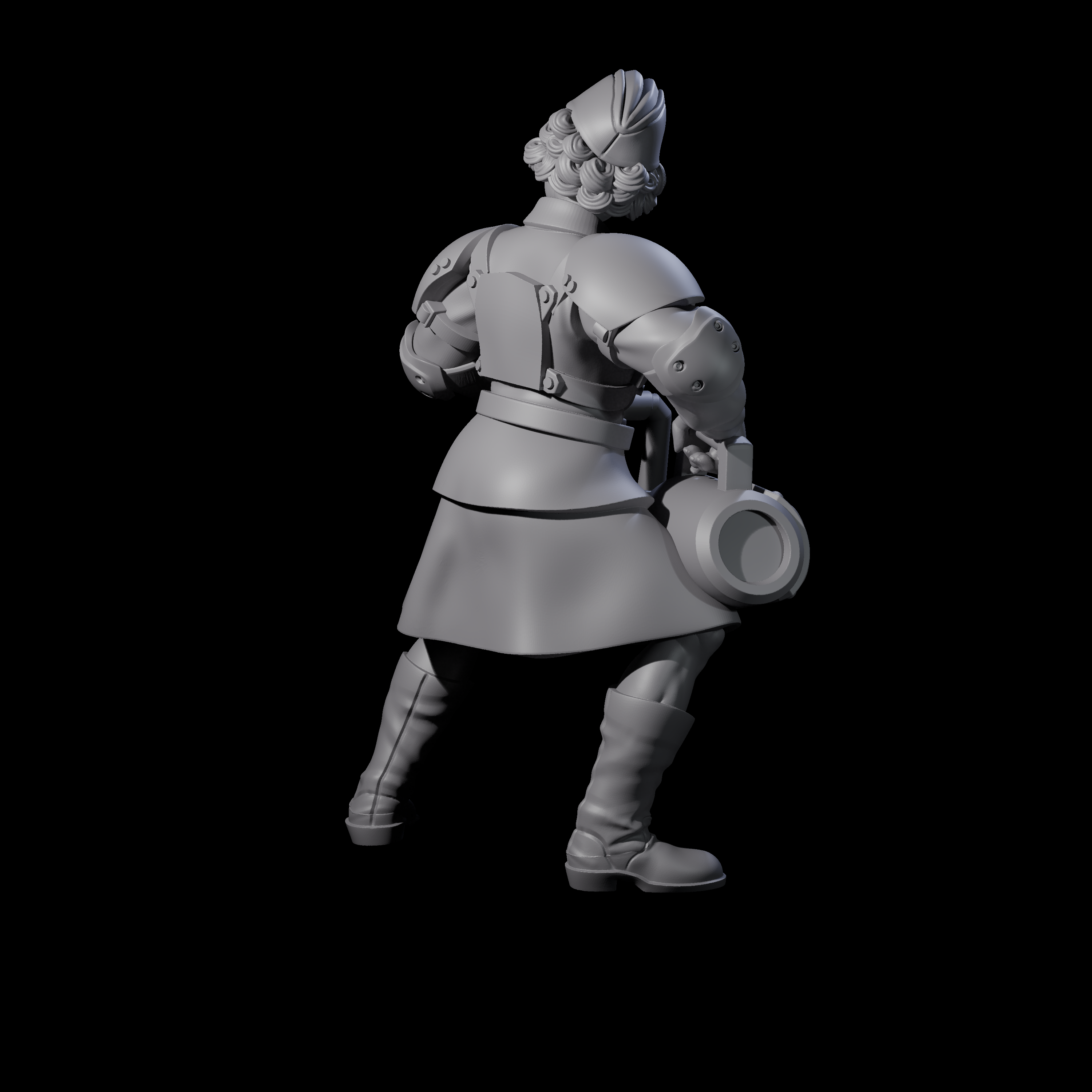 Weird War Soviet Vibrating Sound Cannoneer B Miniature for Dungeons and Dragons, Pathfinder or other TTRPGs