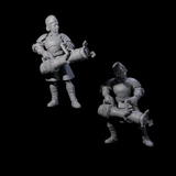 Weird War Soviet Vibrating Sound Cannoneers Miniature for Dungeons and Dragons, Pathfinder or other TTRPGs