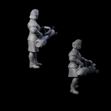 Weird War Soviet Vibrating Sound Cannoneers Miniature for Dungeons and Dragons, Pathfinder or other TTRPGs