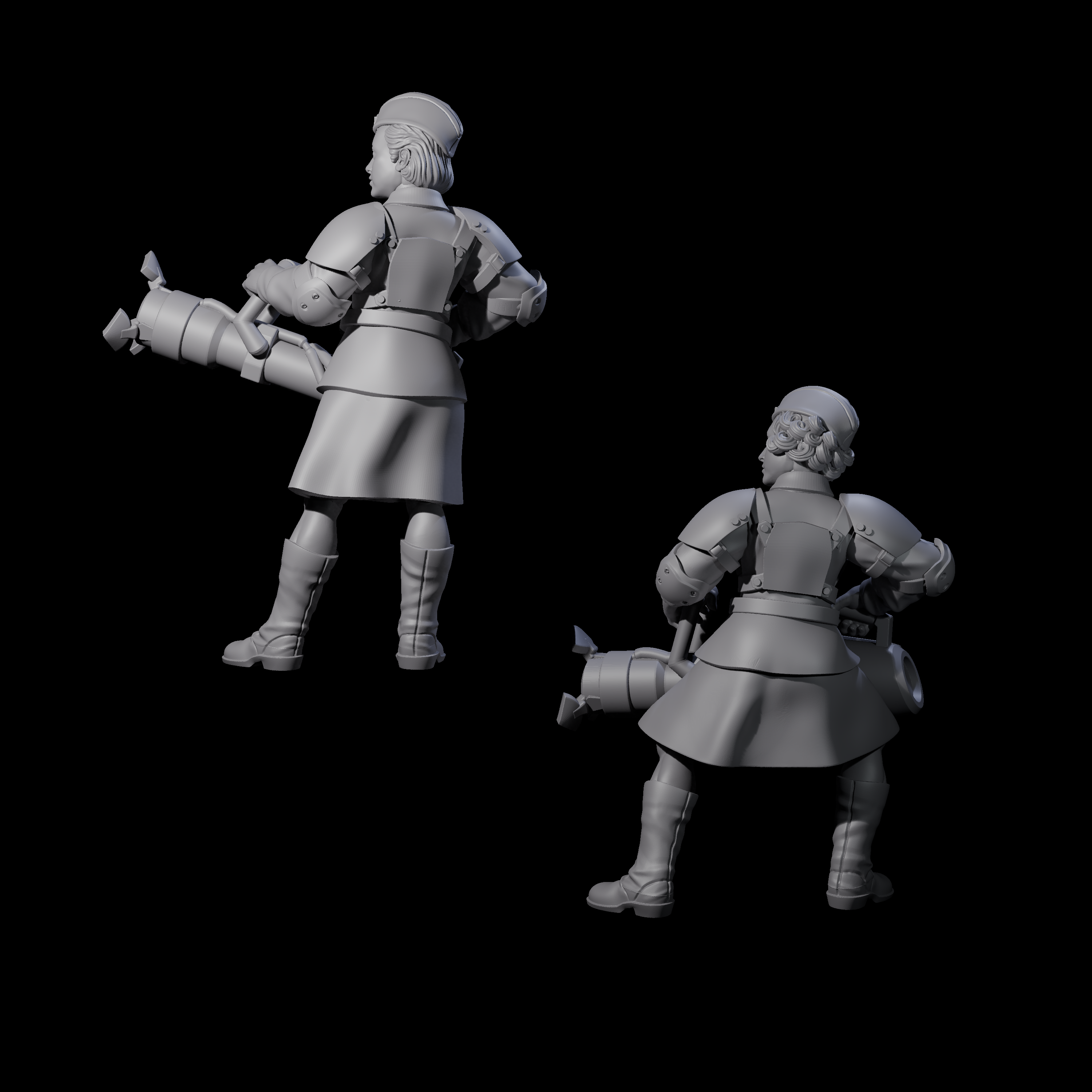 Weird War Soviet Vibrating Sound Cannoneers Miniature for Dungeons and Dragons, Pathfinder or other TTRPGs