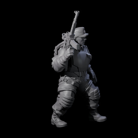 Weird War Tactical German Soldier A Miniature for Dungeons and Dragons, Pathfinder or other TTRPGs
