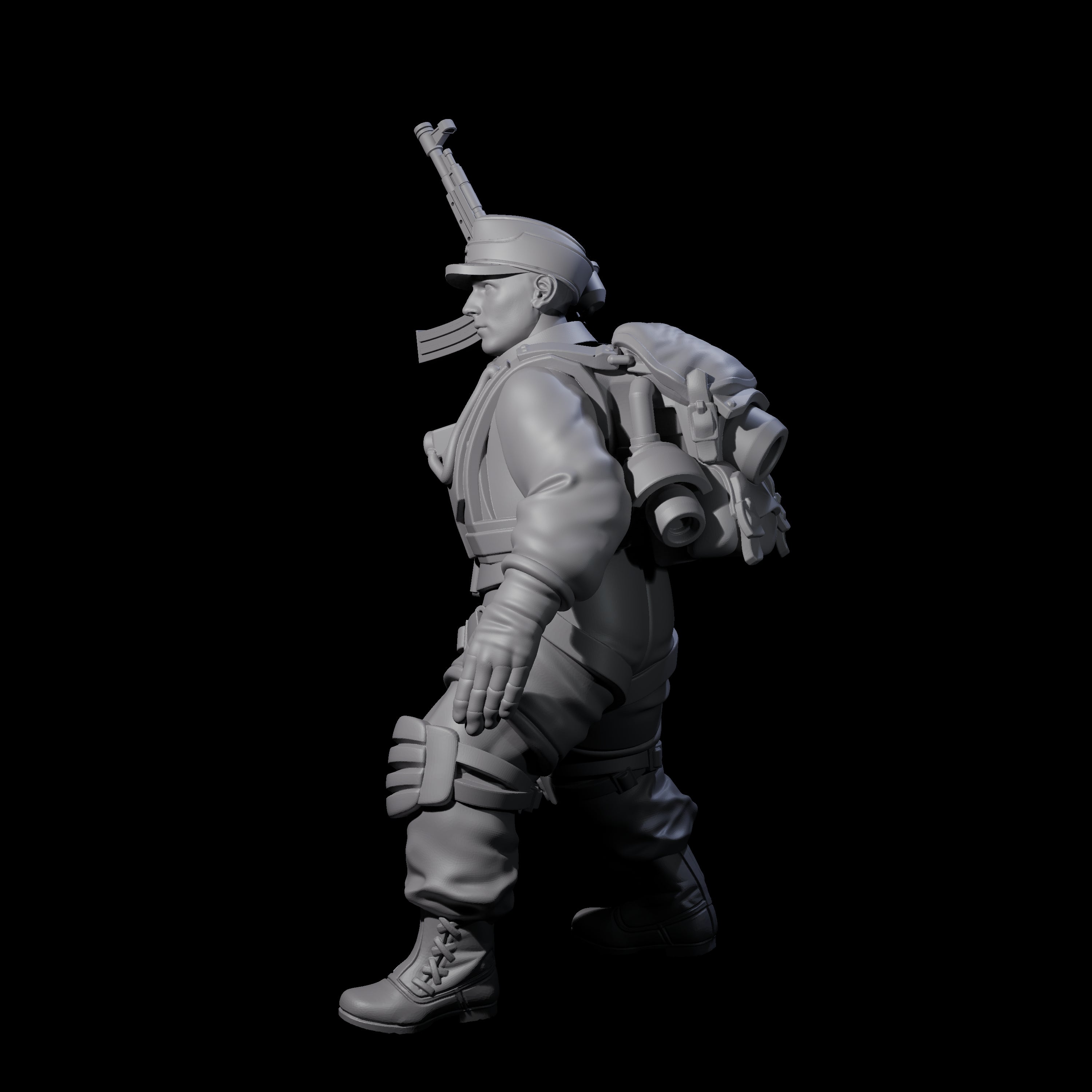 Weird War Tactical German Soldier A Miniature for Dungeons and Dragons, Pathfinder or other TTRPGs