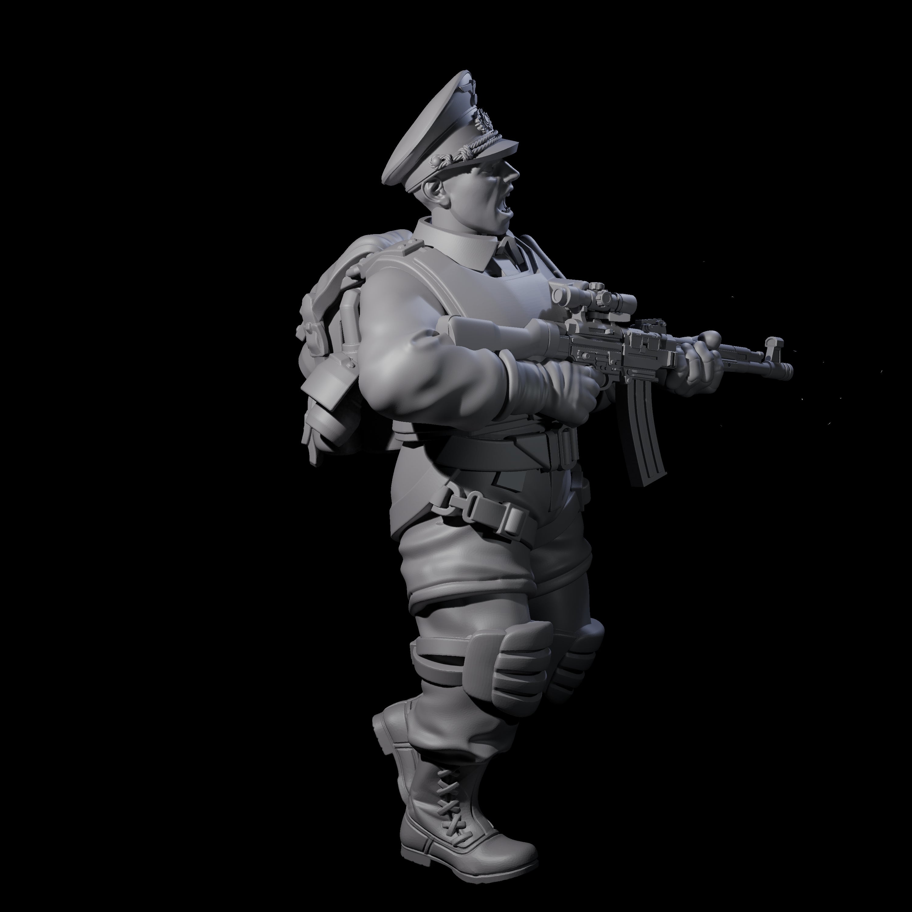 Weird War Tactical German Soldier B Miniature for Dungeons and Dragons, Pathfinder or other TTRPGs