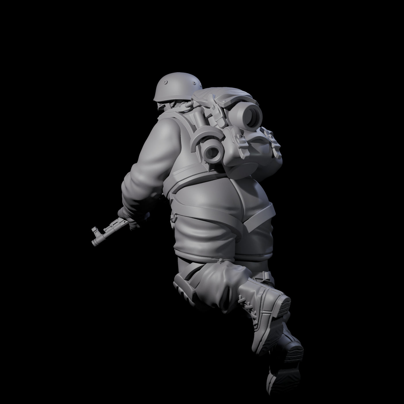 Weird War Tactical German Soldier C Miniature for Dungeons and Dragons, Pathfinder or other TTRPGs