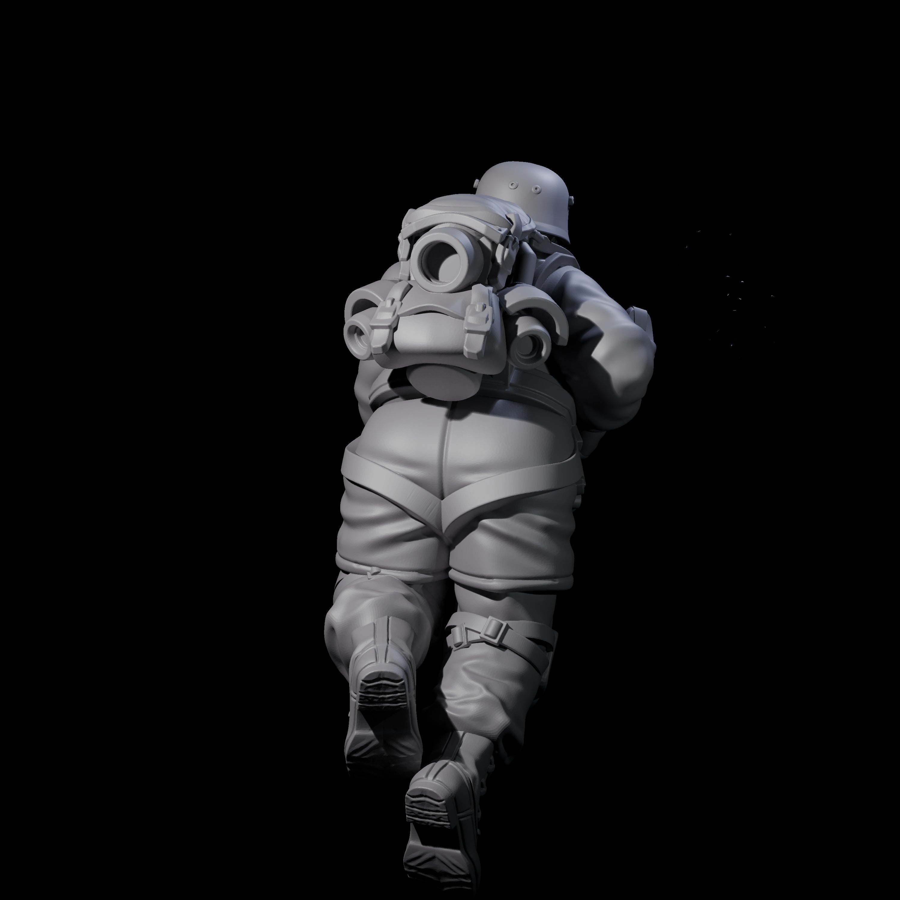 Weird War Tactical German Soldier C Miniature for Dungeons and Dragons, Pathfinder or other TTRPGs