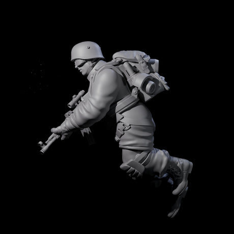 Weird War Tactical German Soldier C Miniature for Dungeons and Dragons, Pathfinder or other TTRPGs