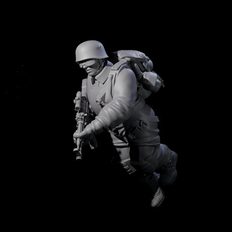 Weird War Tactical German Soldier C Miniature for Dungeons and Dragons, Pathfinder or other TTRPGs