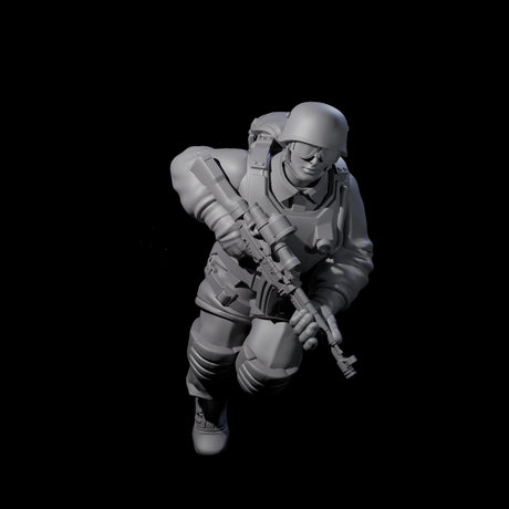 Weird War Tactical German Soldier D Miniature for Dungeons and Dragons, Pathfinder or other TTRPGs