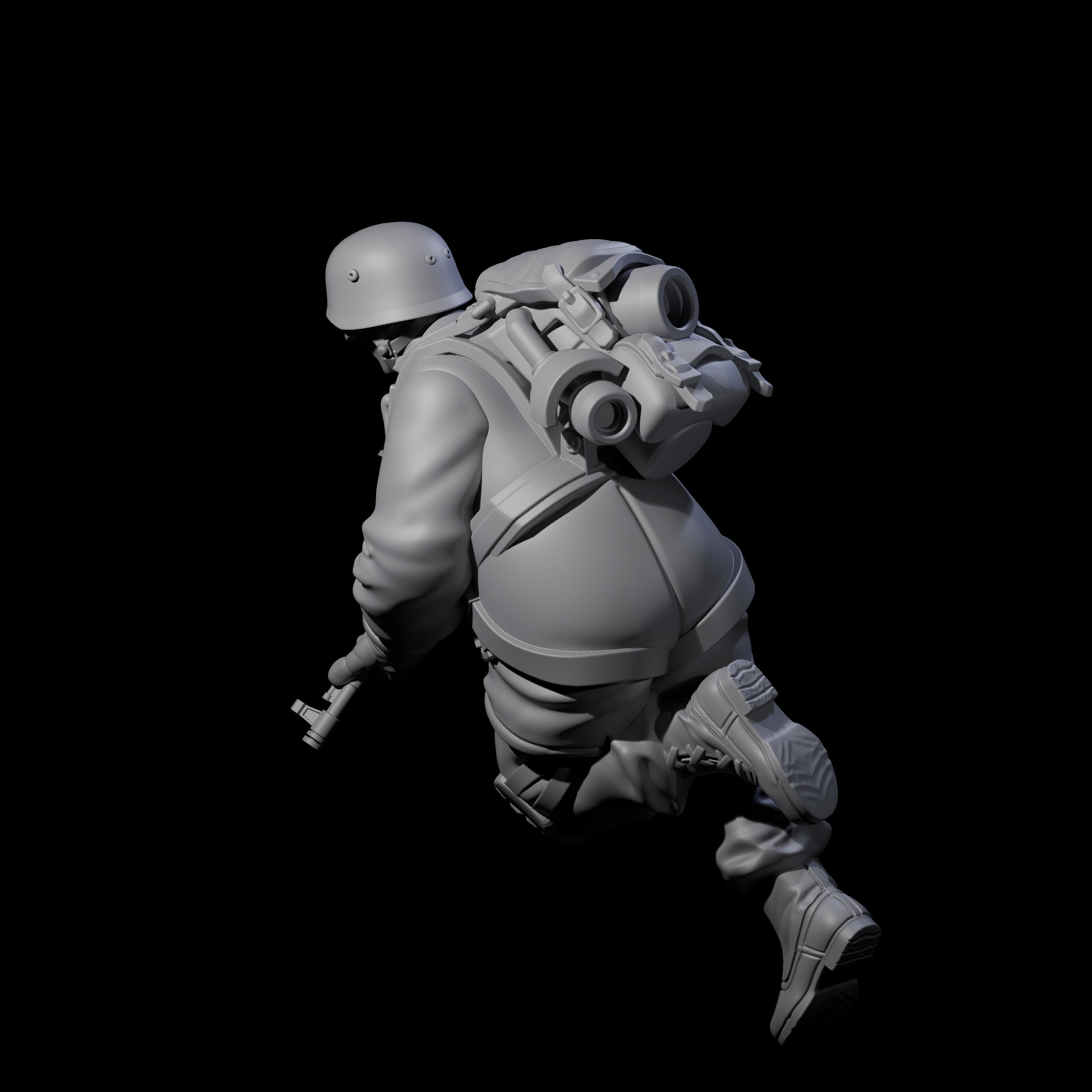 Weird War Tactical German Soldier D Miniature for Dungeons and Dragons, Pathfinder or other TTRPGs