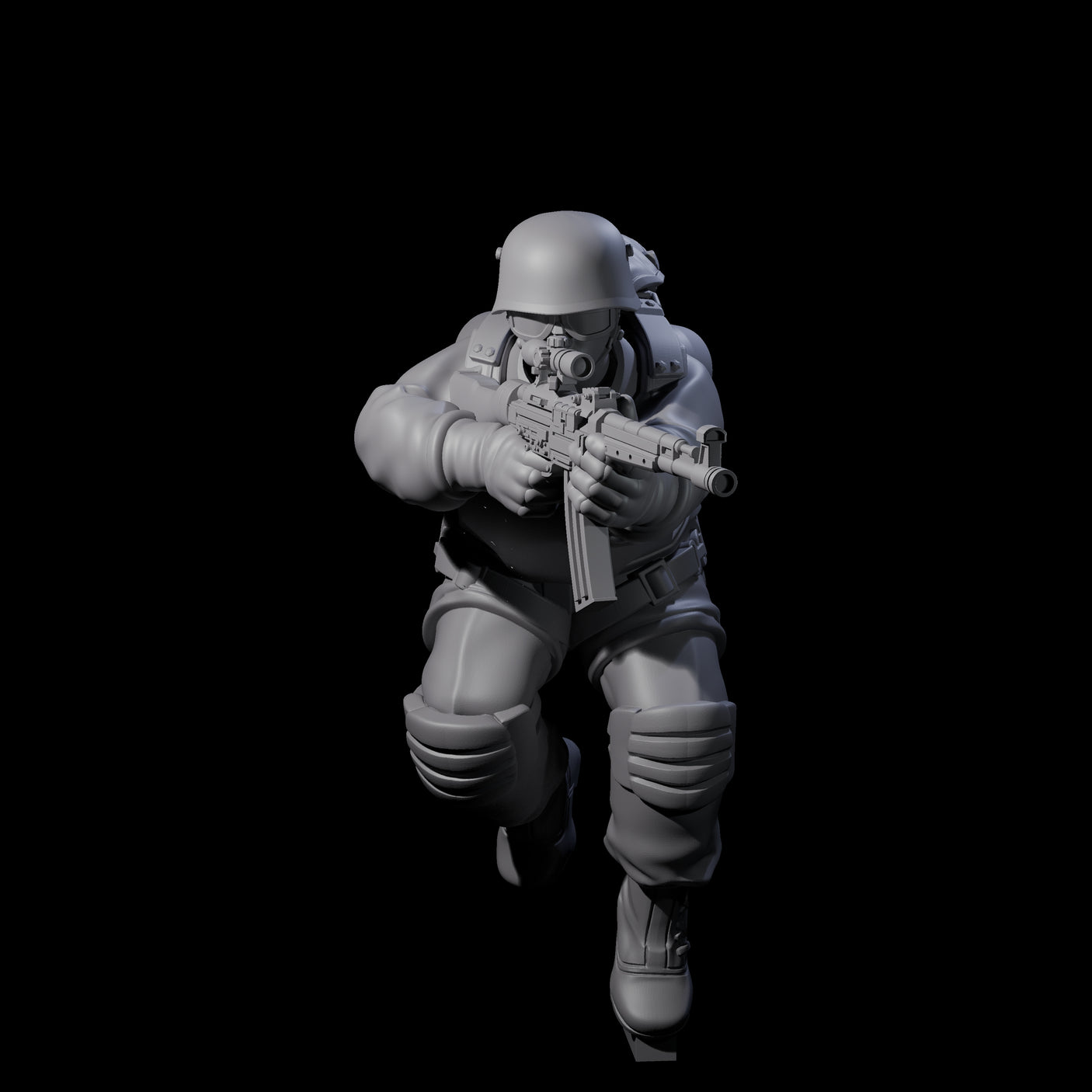 Weird War Tactical German Soldier E Miniature for Dungeons and Dragons, Pathfinder or other TTRPGs