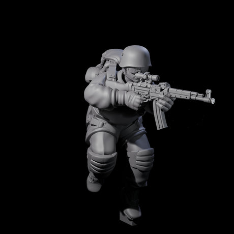 Weird War Tactical German Soldier E Miniature for Dungeons and Dragons, Pathfinder or other TTRPGs