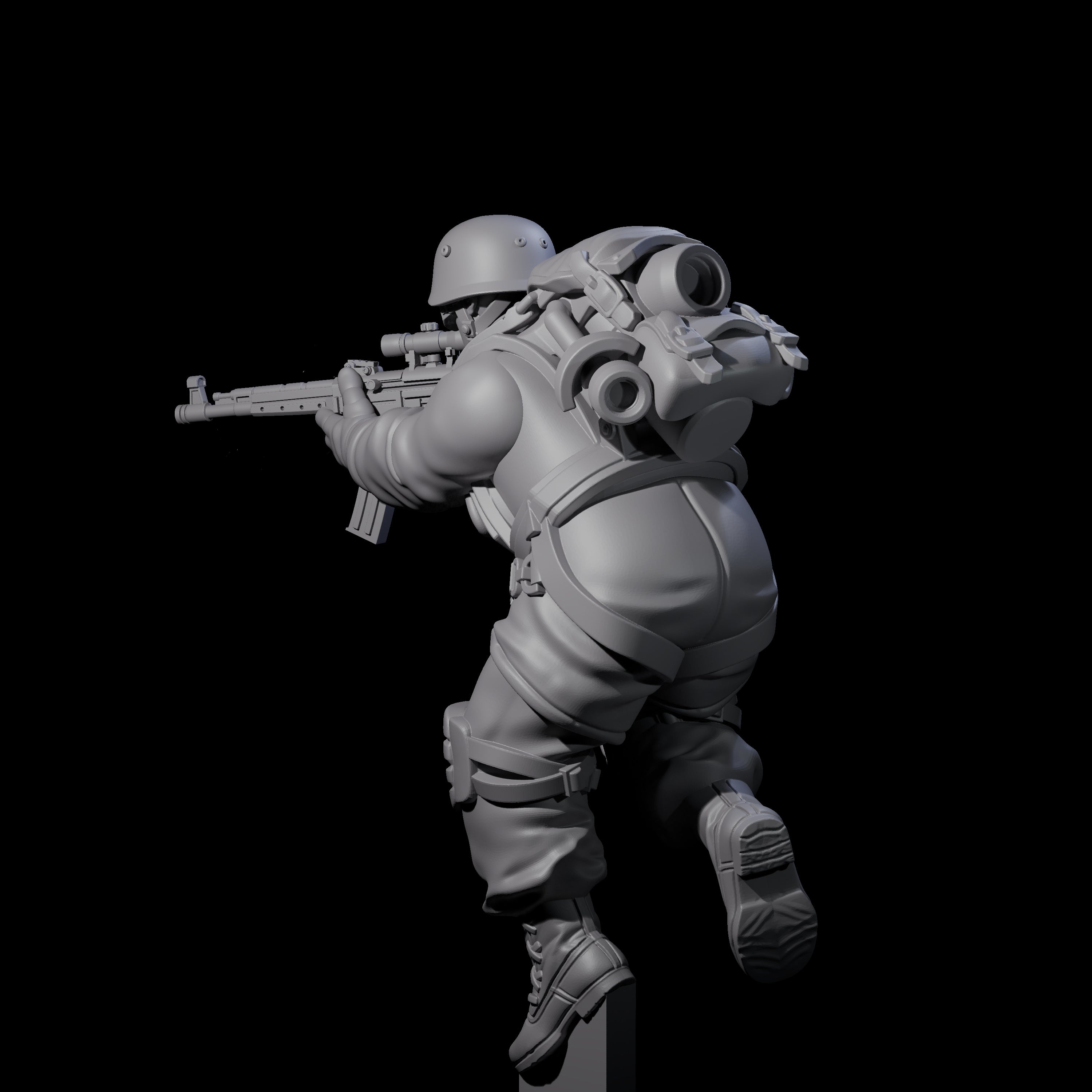 Weird War Tactical German Soldier E Miniature for Dungeons and Dragons, Pathfinder or other TTRPGs