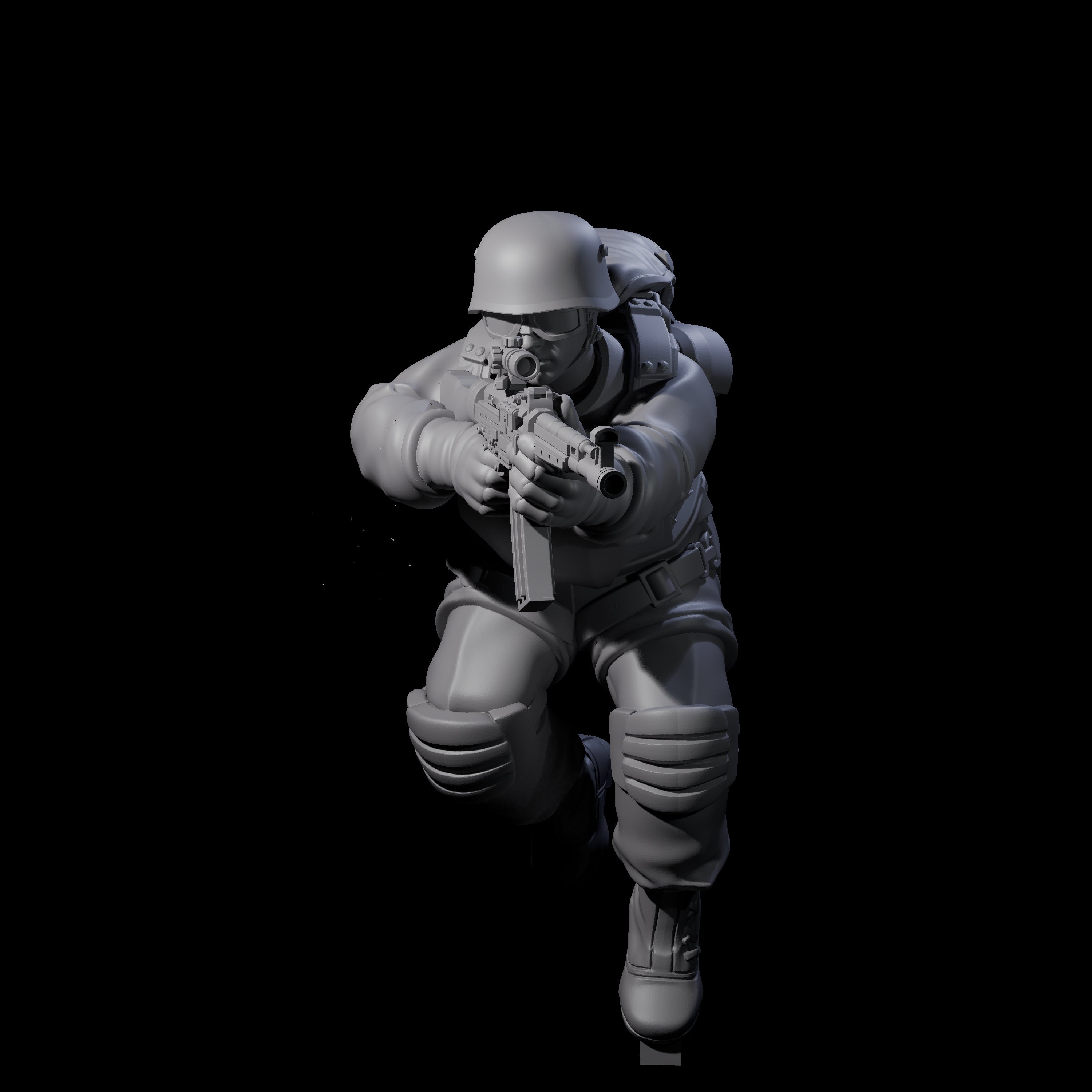 Weird War Tactical German Soldier E Miniature for Dungeons and Dragons, Pathfinder or other TTRPGs