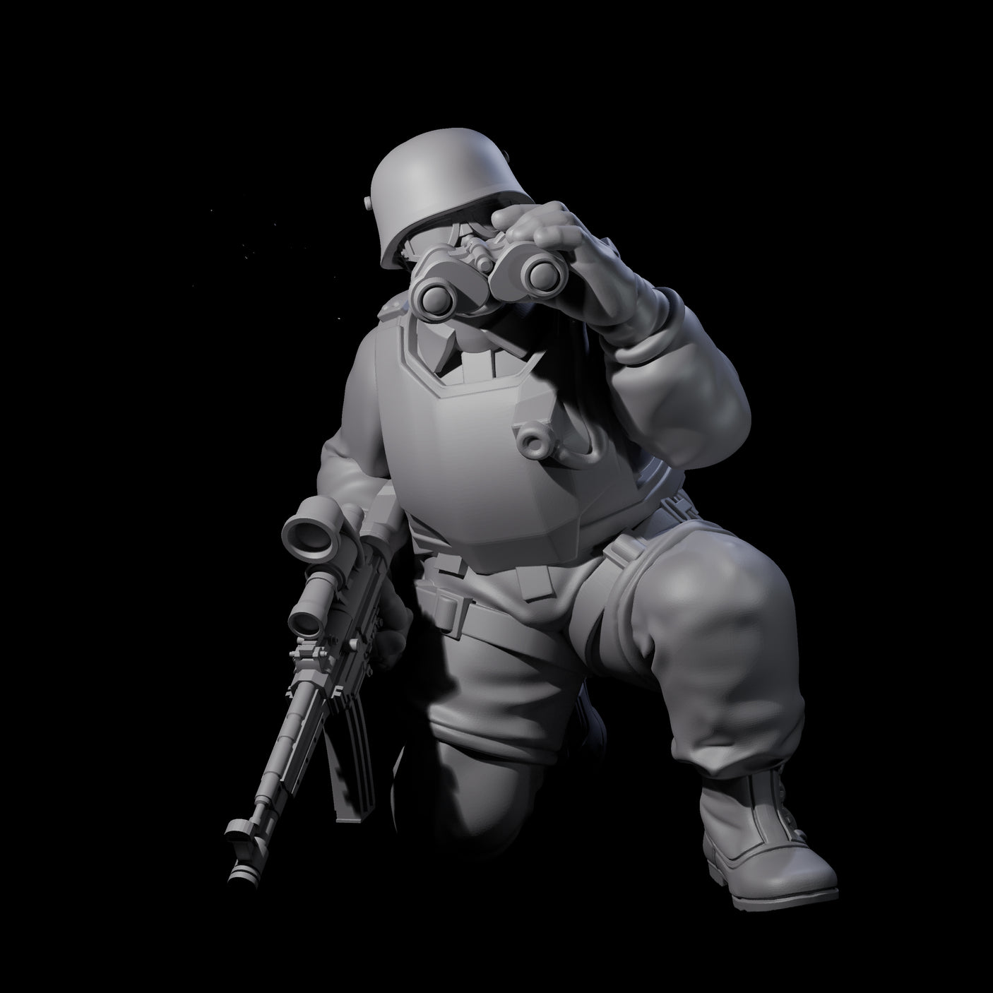 Weird War Tactical German Soldier G Miniature for Dungeons and Dragons, Pathfinder or other TTRPGs