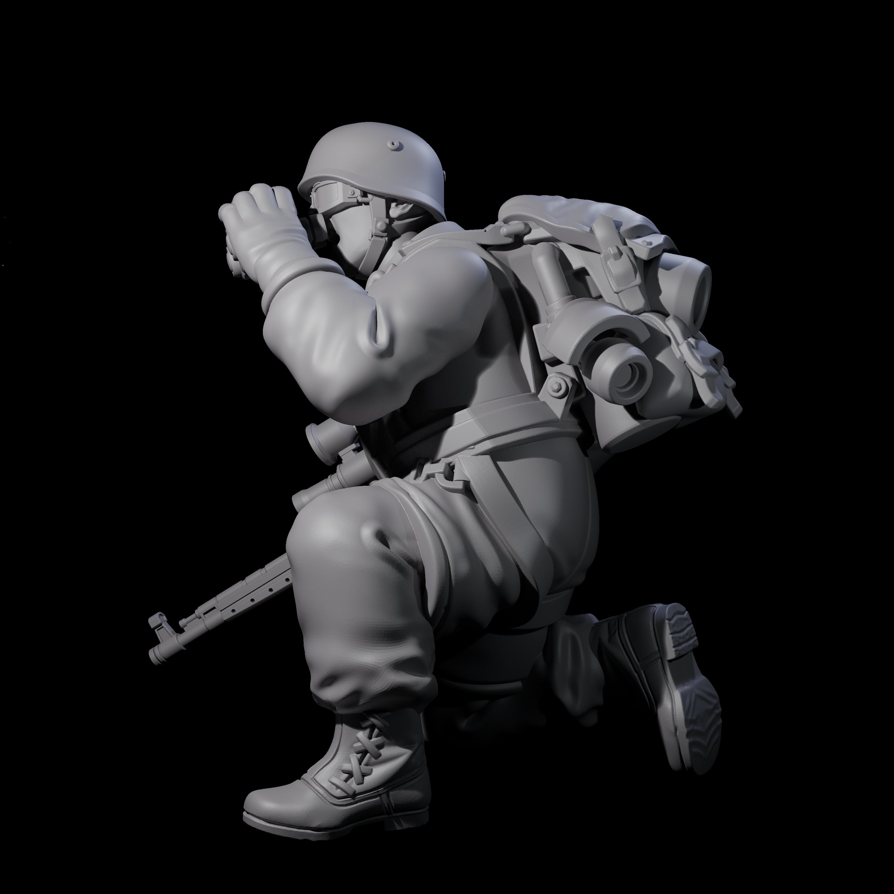 Weird War Tactical German Soldier G Miniature for Dungeons and Dragons, Pathfinder or other TTRPGs