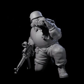 Weird War Tactical German Soldier G Miniature for Dungeons and Dragons, Pathfinder or other TTRPGs