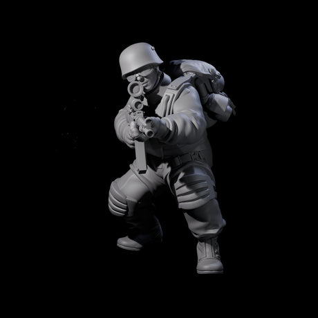 Weird War Tactical German Soldier I Miniature for Dungeons and Dragons, Pathfinder or other TTRPGs