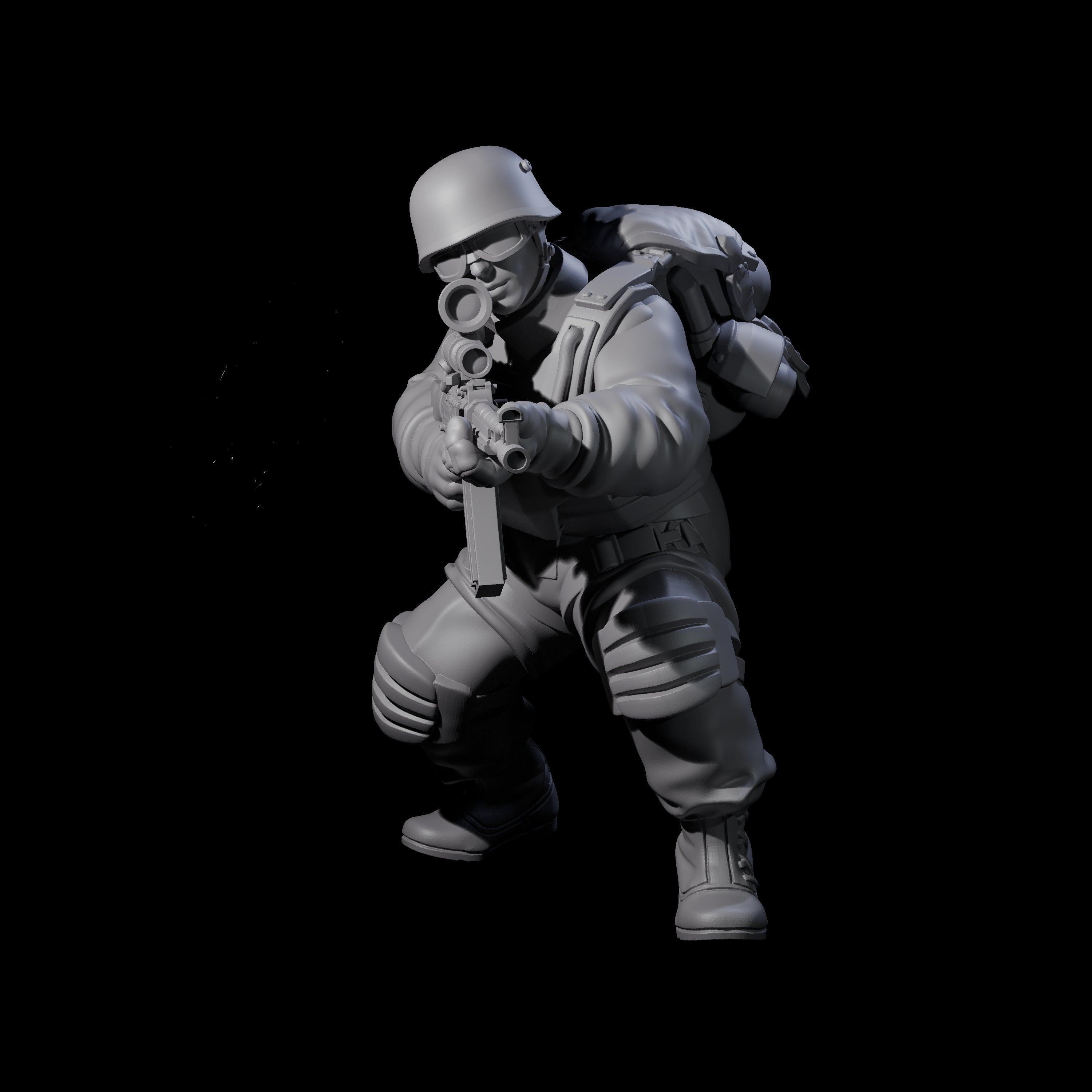 Weird War Tactical German Soldier I Miniature for Dungeons and Dragons, Pathfinder or other TTRPGs