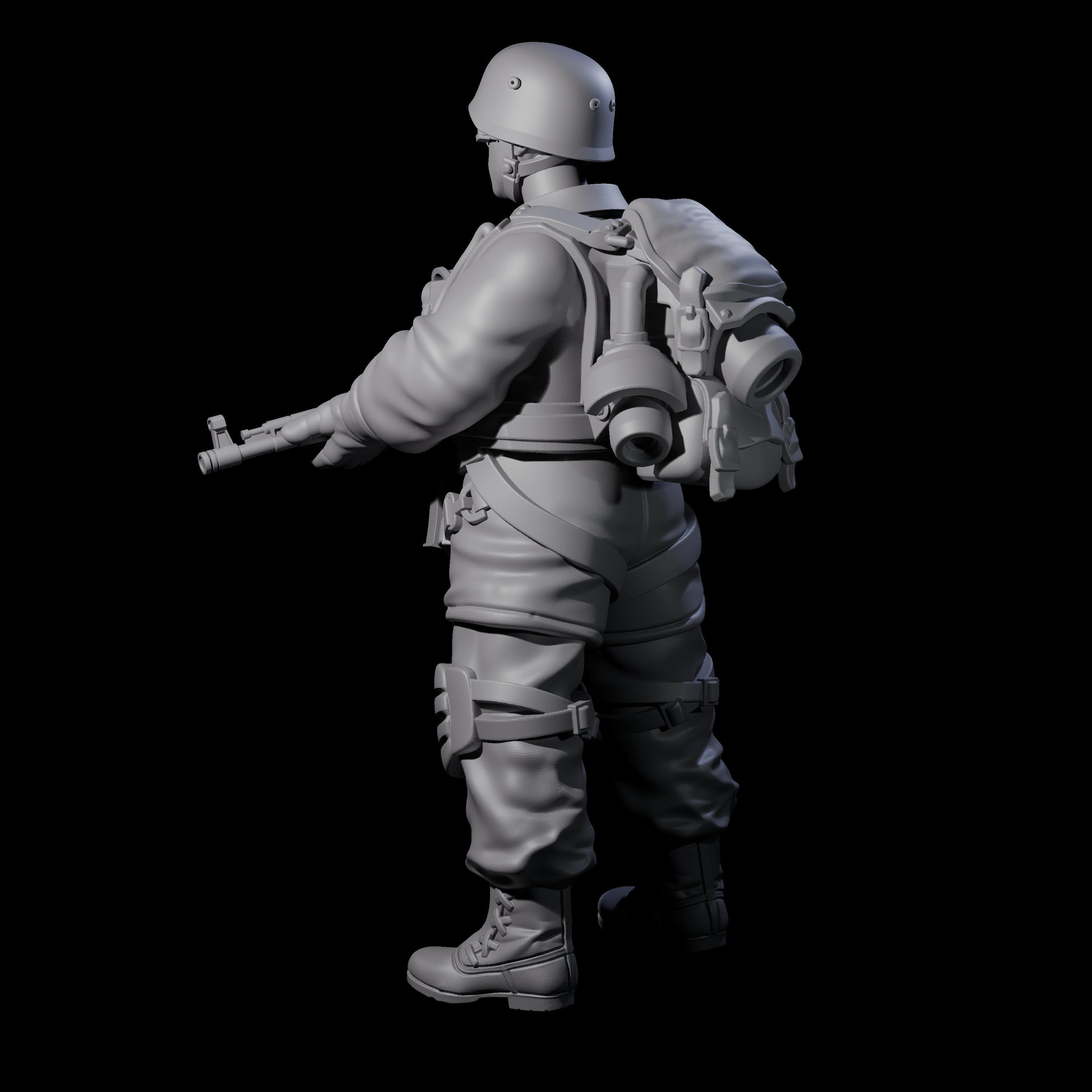 Weird War Tactical German Soldier J Miniature for Dungeons and Dragons, Pathfinder or other TTRPGs