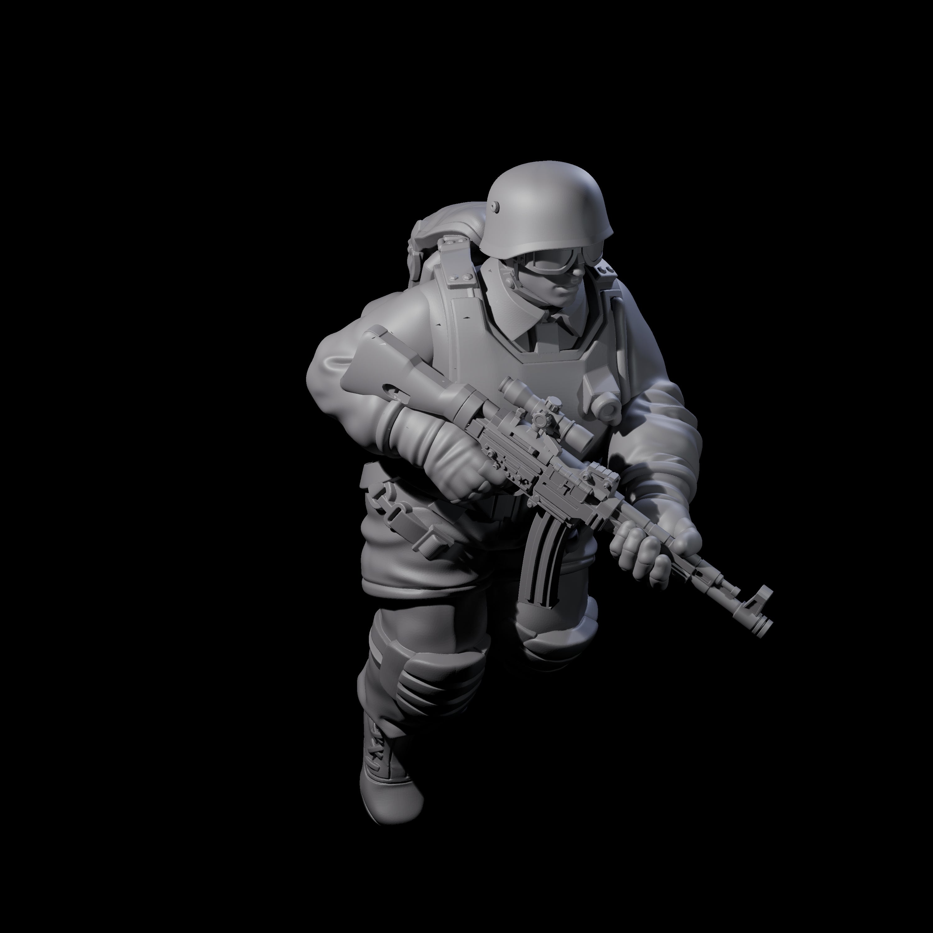 Weird War Tactical German Soldiers Miniature for Dungeons and Dragons, Pathfinder or other TTRPGs