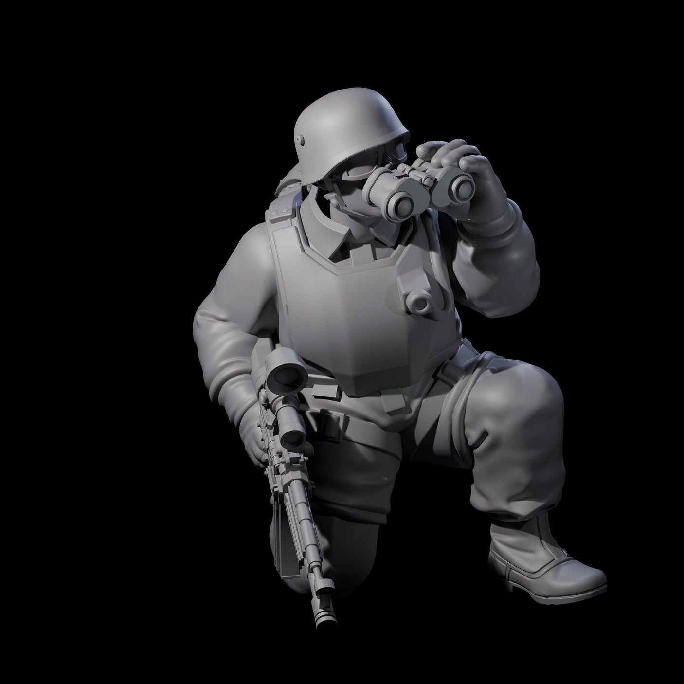 Weird War Tactical German Soldiers Miniature for Dungeons and Dragons, Pathfinder or other TTRPGs