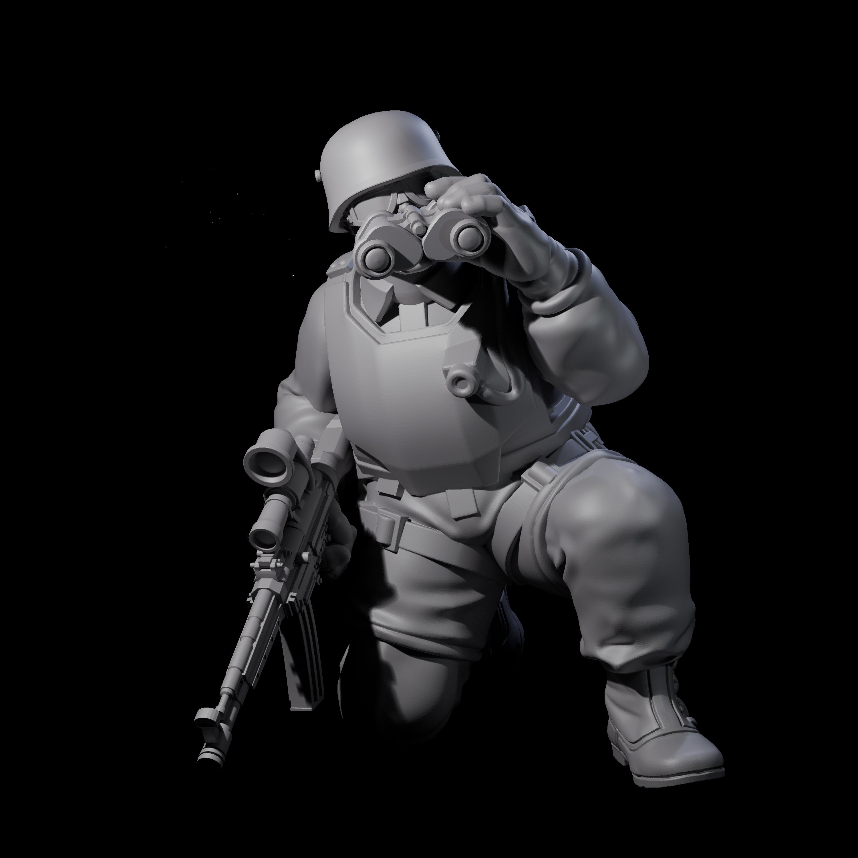 Weird War Tactical German Soldiers Miniature for Dungeons and Dragons, Pathfinder or other TTRPGs