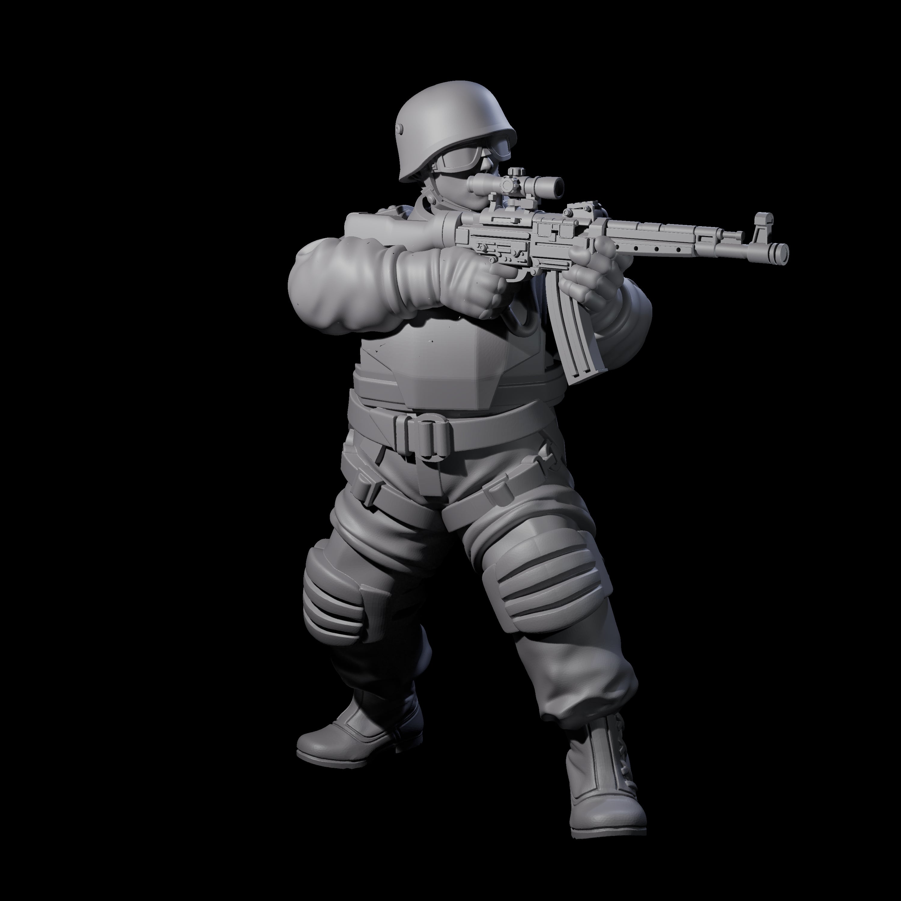 Weird War Tactical German Soldiers Miniature for Dungeons and Dragons, Pathfinder or other TTRPGs