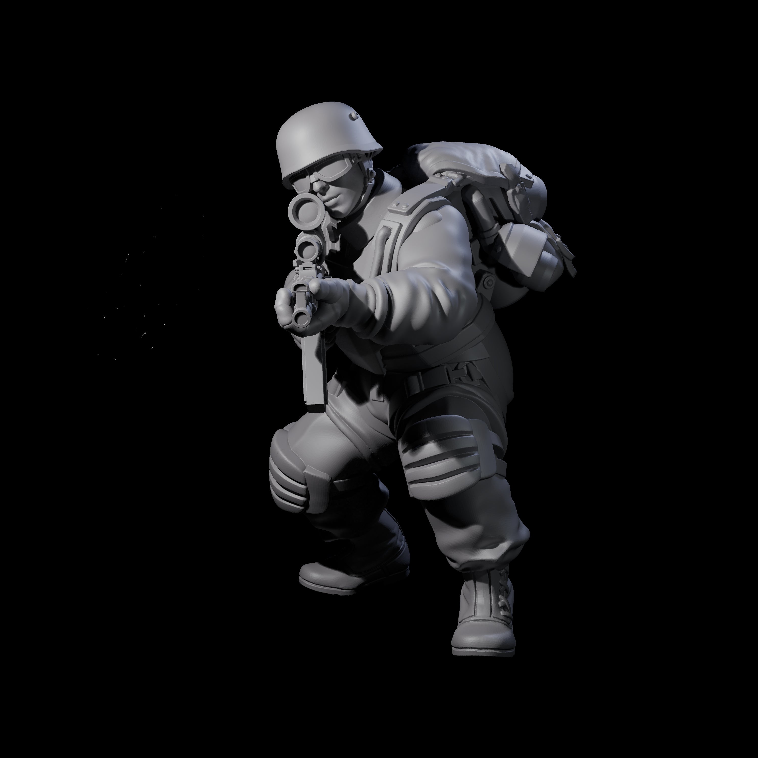 Weird War Tactical German Soldiers Miniature for Dungeons and Dragons, Pathfinder or other TTRPGs