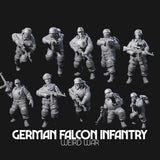 Weird War Tactical German Soldiers Miniature for Dungeons and Dragons, Pathfinder or other TTRPGs