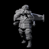 Weird War USA Blind Firing Jetpack Trooper B Miniature for Dungeons and Dragons, Pathfinder or other TTRPGs