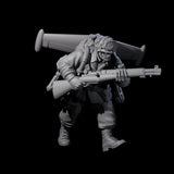 Weird War USA Diving Jetpack Rifleman A Miniature for Dungeons and Dragons, Pathfinder or other TTRPGs