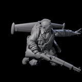 Weird War USA Diving Jetpack Rifleman E Miniature for Dungeons and Dragons, Pathfinder or other TTRPGs