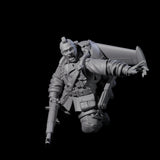 Weird War USA Diving Jetpack Rifleman E Miniature for Dungeons and Dragons, Pathfinder or other TTRPGs