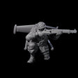 Weird War USA Diving Jetpack Rifleman G Miniature for Dungeons and Dragons, Pathfinder or other TTRPGs