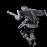 Weird War USA Diving Jetpack Rifleman H Miniature for Dungeons and Dragons, Pathfinder or other TTRPGs