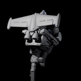Weird War USA Diving Jetpack Rifleman I Miniature for Dungeons and Dragons, Pathfinder or other TTRPGs