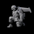 Weird War USA Lobbing Jetpack Grenadier B Miniature for Dungeons and Dragons, Pathfinder or other TTRPGs