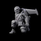 Weird War USA Lobbing Jetpack Grenadier B Miniature for Dungeons and Dragons, Pathfinder or other TTRPGs