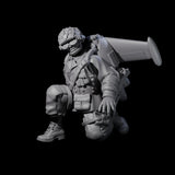 Weird War USA Lobbing Jetpack Grenadiers Miniature for Dungeons and Dragons, Pathfinder or other TTRPGs