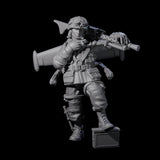 Weird War USA Resting Up Jetpack Machine Gunners Miniature for Dungeons and Dragons, Pathfinder or other TTRPGs