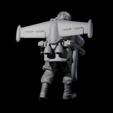 Weird War USA Scorched Jetpack Flamethrower A Miniature for Dungeons and Dragons, Pathfinder or other TTRPGs