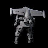 Weird War USA Taking Aim Jetpack Bazooka Member Assistant Miniature for Dungeons and Dragons, Pathfinder or other TTRPGs