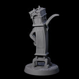 Welcoming Enchanted Grandfather Clock Miniature for Dungeons and Dragons, Pathfinder or other TTRPGs